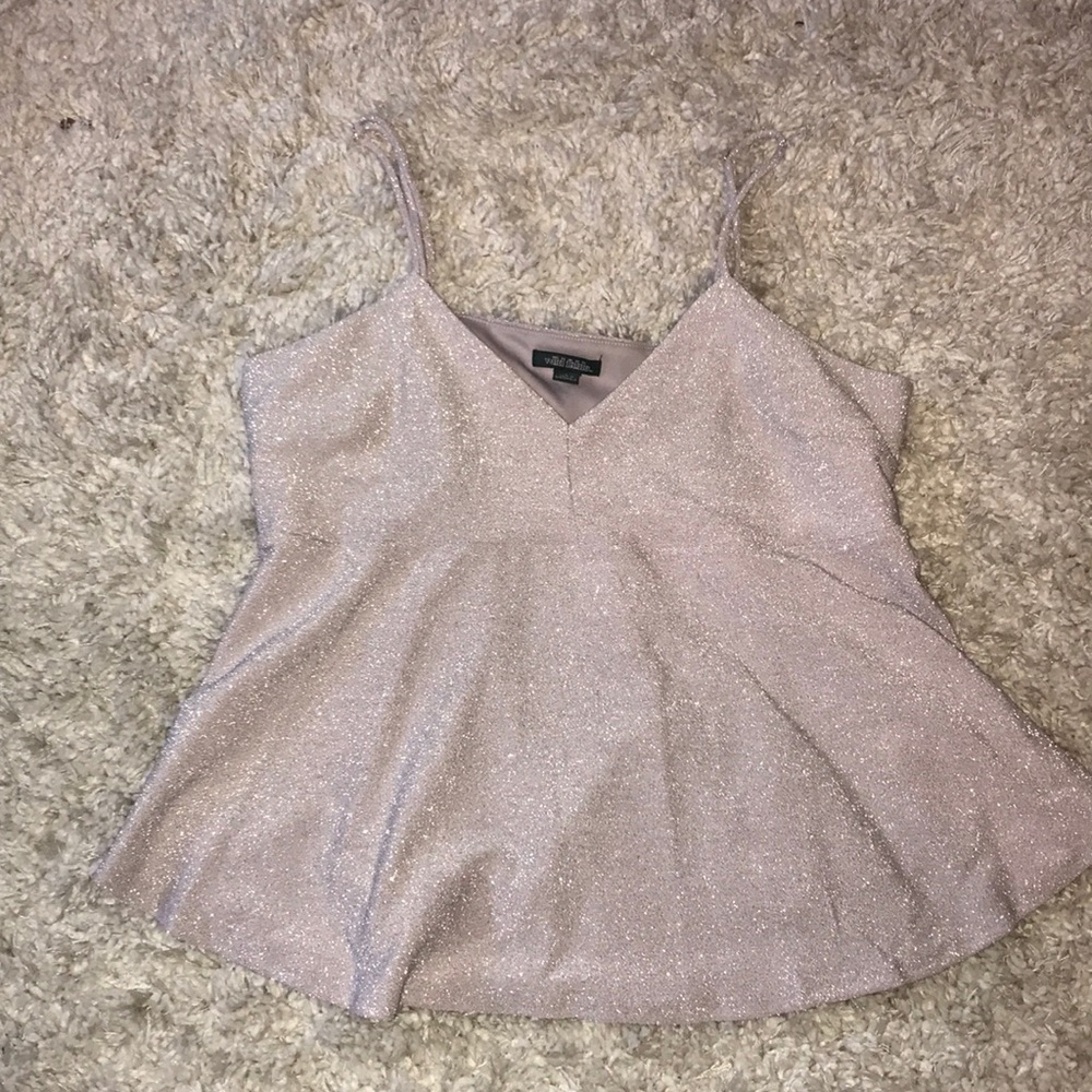 Sparkly Babydoll Fit Tank Top
